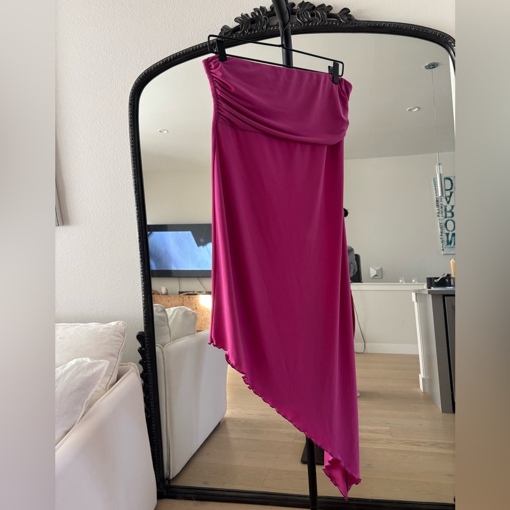 Urban Outfitters Fuchsia Asymmetrical Dress